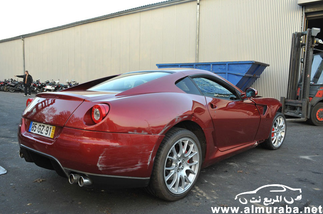 عرض سيارة كرستيانو رونالدو المحطمة "فيراري 599 GTB" للبيع على موقع اي باي الفرنسي بالصور 4