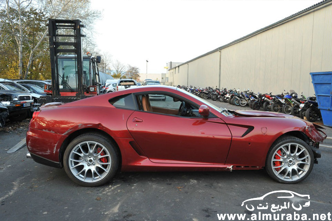 عرض سيارة كرستيانو رونالدو المحطمة "فيراري 599 GTB" للبيع على موقع اي باي الفرنسي بالصور 5