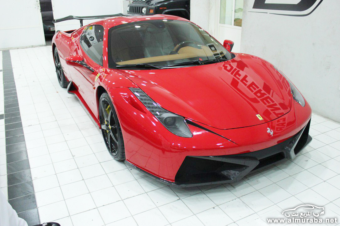فيراري 2013 458 إيطاليا المطورة والمعدلة من شركة "Different Car" في مدينة دبي Ferrari 2013 13