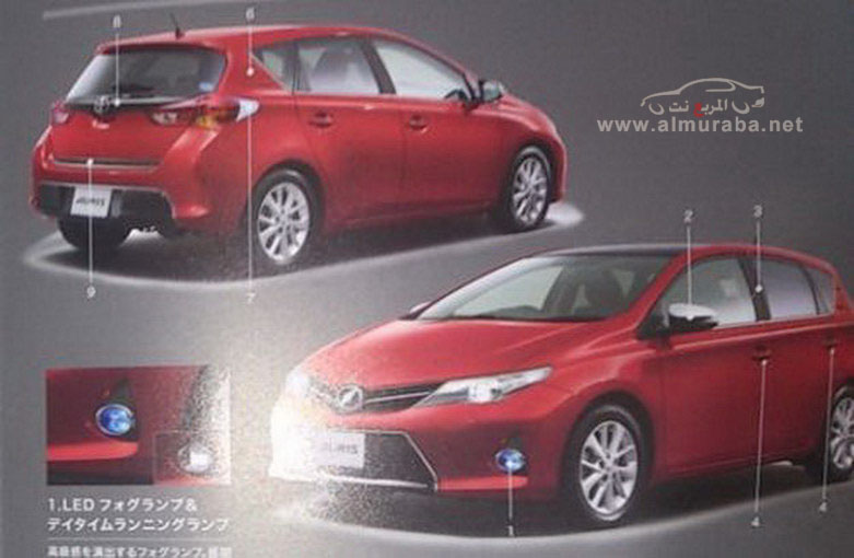 تويوتا اوريس 2013 الجديدة صور مسربه من الكتالوج الرسمي للسيارة Toyota Auris 2013 27