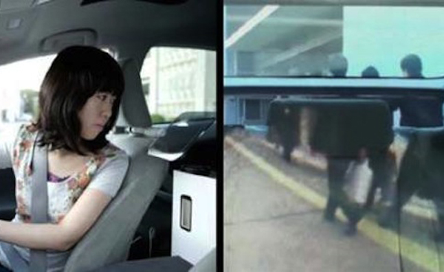 إبتكار كاميرا خلفيه للسيارة في جامعة كيو بمدينة “طوكيو” اليابانية تعمل بنظام يجعل السيارات شفافة !