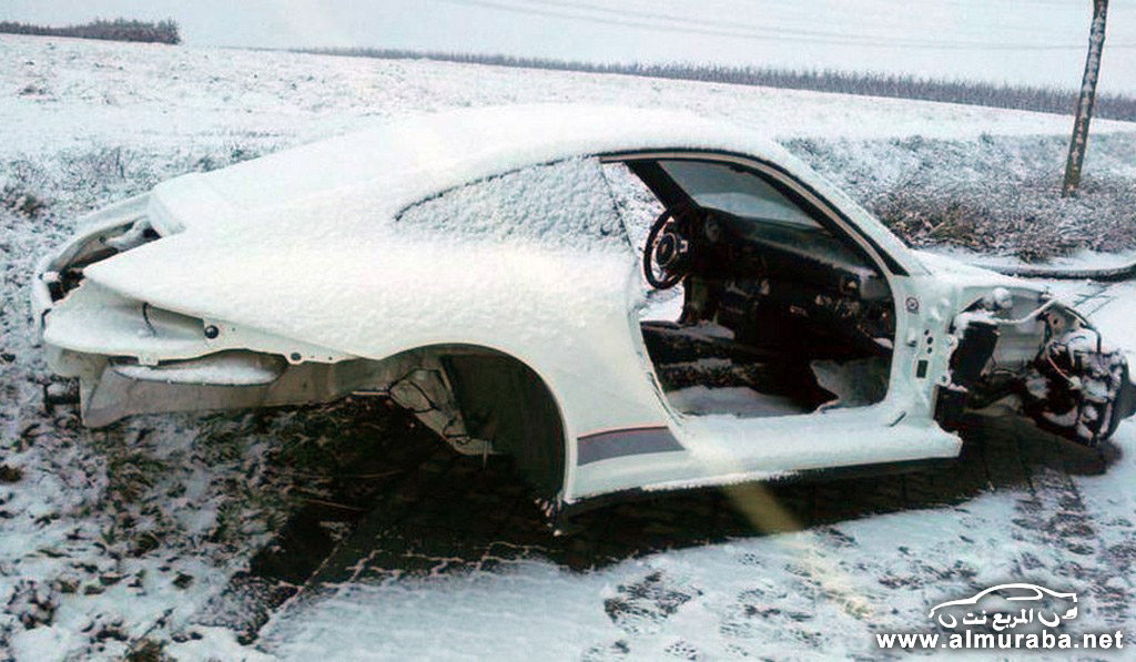 بورش 911 جي تي ثري “النادرة” مسروقة في المانيا بعد بيع اجزائها بالصور Porsche 911