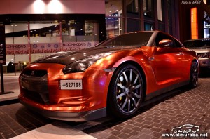 صور سيارة نيسان جي تي ار معدلة ومطلية بالنحاس في مدينة دبي Nissan GT-R 5