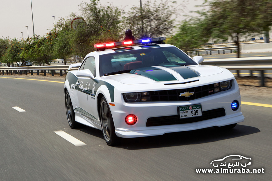 "بالصور" شرطة دبي تضيف بعض كمارو اس اس الى أسطول سياراتها Camaro SS 1
