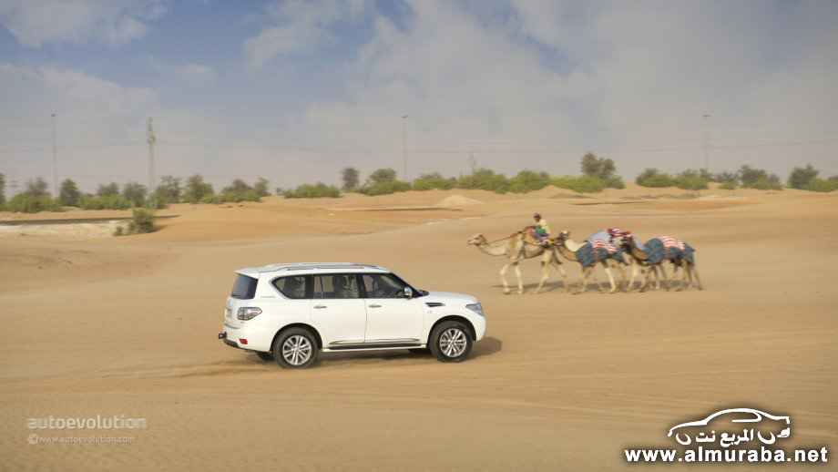اختبار القيادة لسيارة نيسان باترول الجديدة في صحاري مدينة دبي NISSAN Patrol
