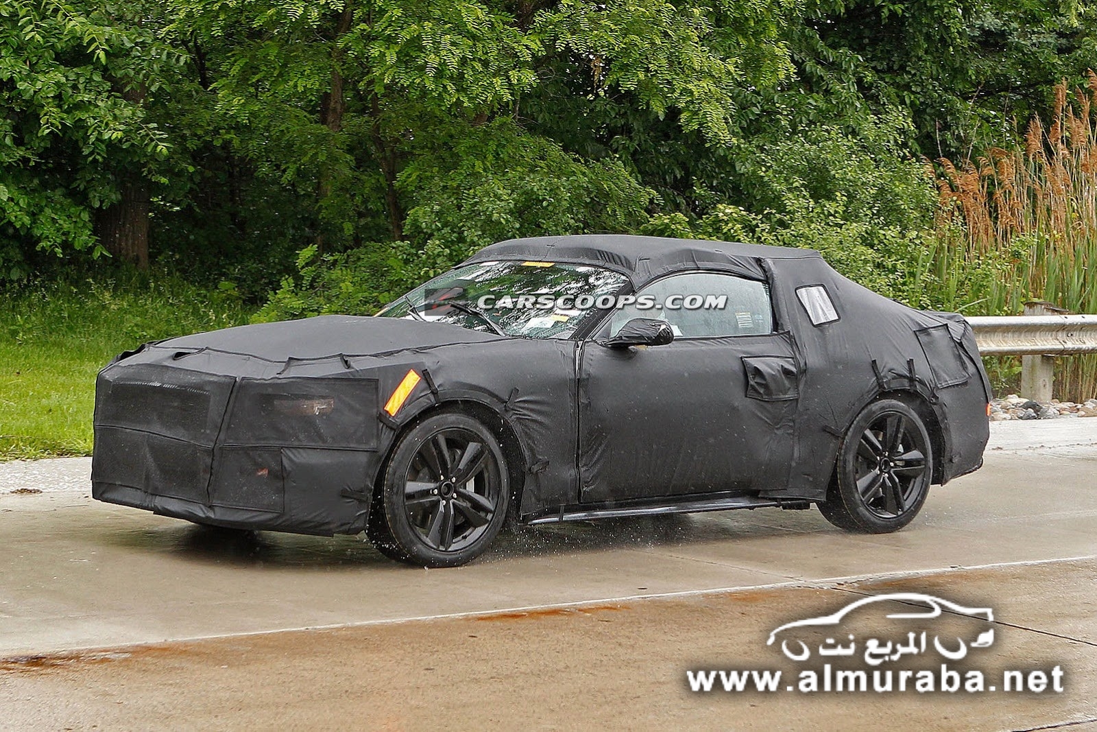 التقاط اول صور لسيارة فورد موستنج 2015 الجديدة كلياً خلال اختبارها Mustang 2015 3
