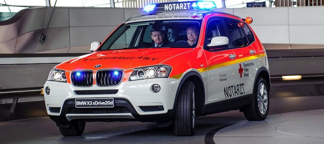 "بالصور" بي ام دبليو تدخل مجال صناعة سيارات الاسعاف في ألمانيا مع السيارة اكس ثري 1