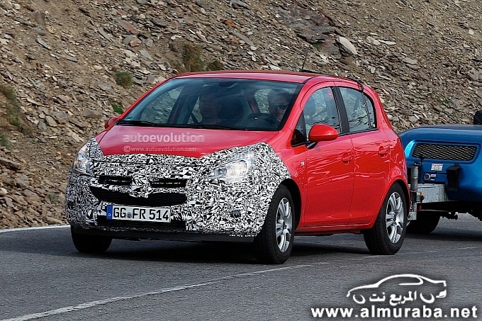 لقطات مسربة تظهر تعديلات جديدة في تصميم سيارة اوبل كورسا Opel Corsa 2