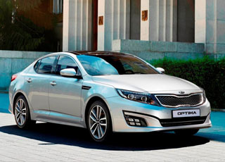 كيا اوبتيما 2014 المعاد تصميمها تظهر في معرض فرانكفورت للسيارات Kia Optima 2014