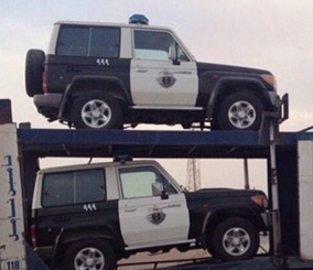 “بالصور” وصول الدوريات الأمنية الجديدة إلى مدينة الرياض باللون الجديد