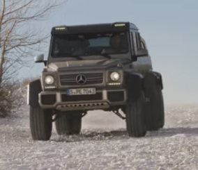 مرسيدس الألمانية تودع سياراتها ذات الدفع السداسي بفيديو جديد Mercedes-Benz G63 AMG 6×6