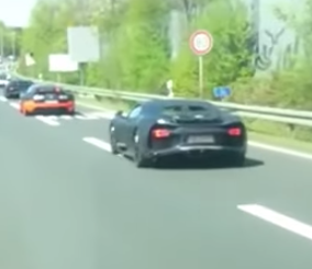 "فيديو" ظهور بوجاتي شيرون 2016 الجديدة كلياً بشكل سري أثناء اختبارها على الطرق الألمانية 3