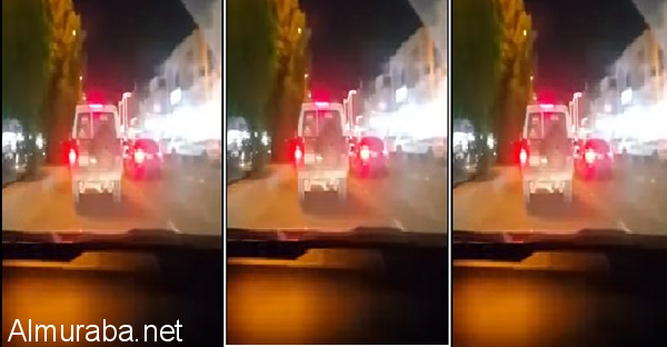“فيديو” مواطن يطارد قائد دورية صدم سيارته وهرب