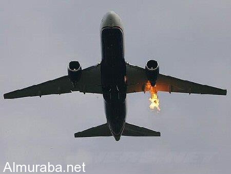 حريق بمحرك طائرة يجبرها على الهبوط اضطرارياً بمطار المدينة المنورة 1