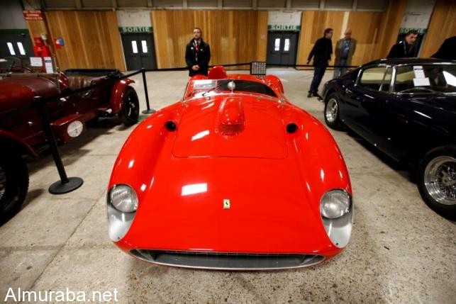 A red 1957 Ferrari 335 Sport Scaglietti model is on display at the Paris Retromobile fair in Paris, France, February 5, 2016. REUTERS/Philippe Wojazer