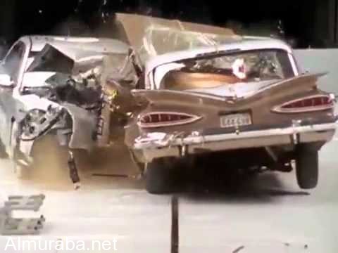 "فيديو" شاهد اختبار تصادم بين سيارة قديمة وجديدة 1
