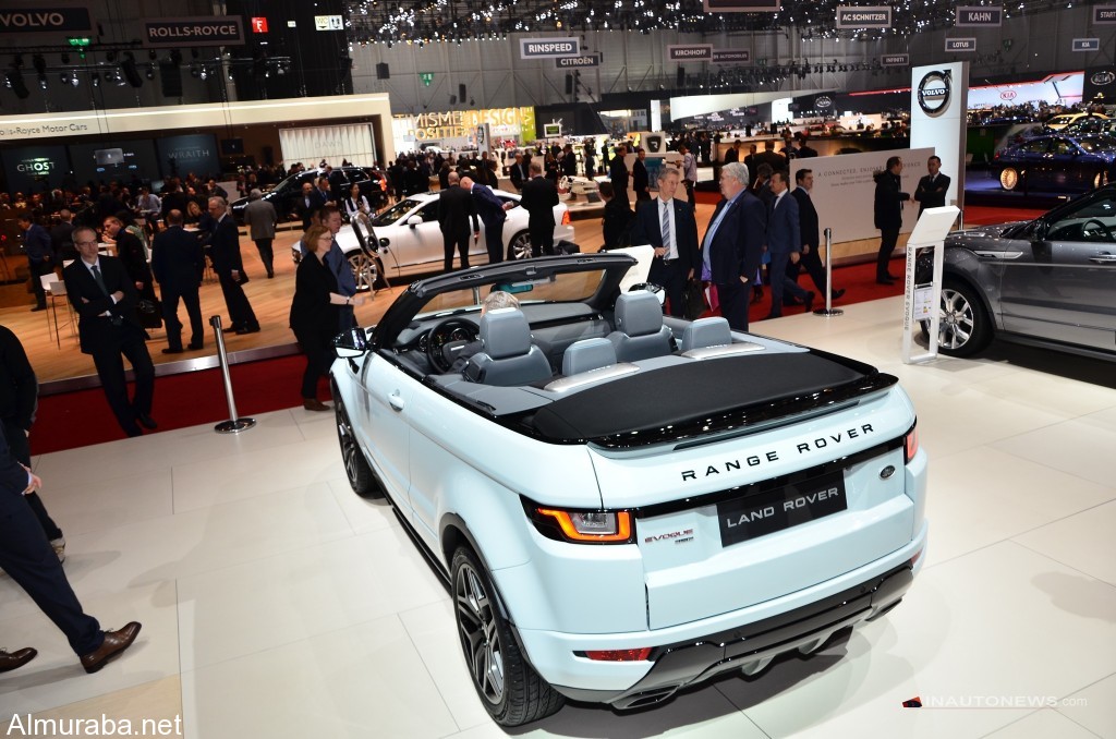 إطلاق طراز السقف المتحرك لسيارة “رينج روفر” إيفوك بمعرض سيارات جنيف Range Rover 2017