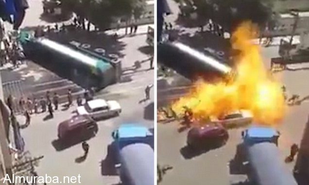 “فيديو” شاهد لحظة انفجار شاحنة بترول في حي سكني بالإسكندرية