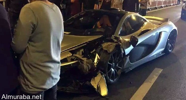 “مكلارين” P1 مدمرة بعد تورطها بحادث في الصين McLaren
