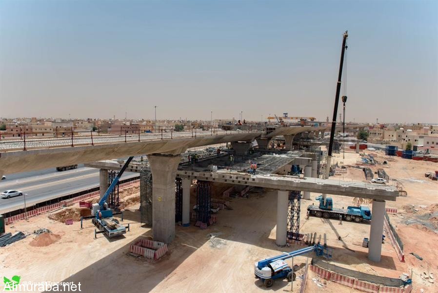 "بالصور" معالم المحطات العلوية لـ "قطار الرياض" تبدأ في الظهور 4