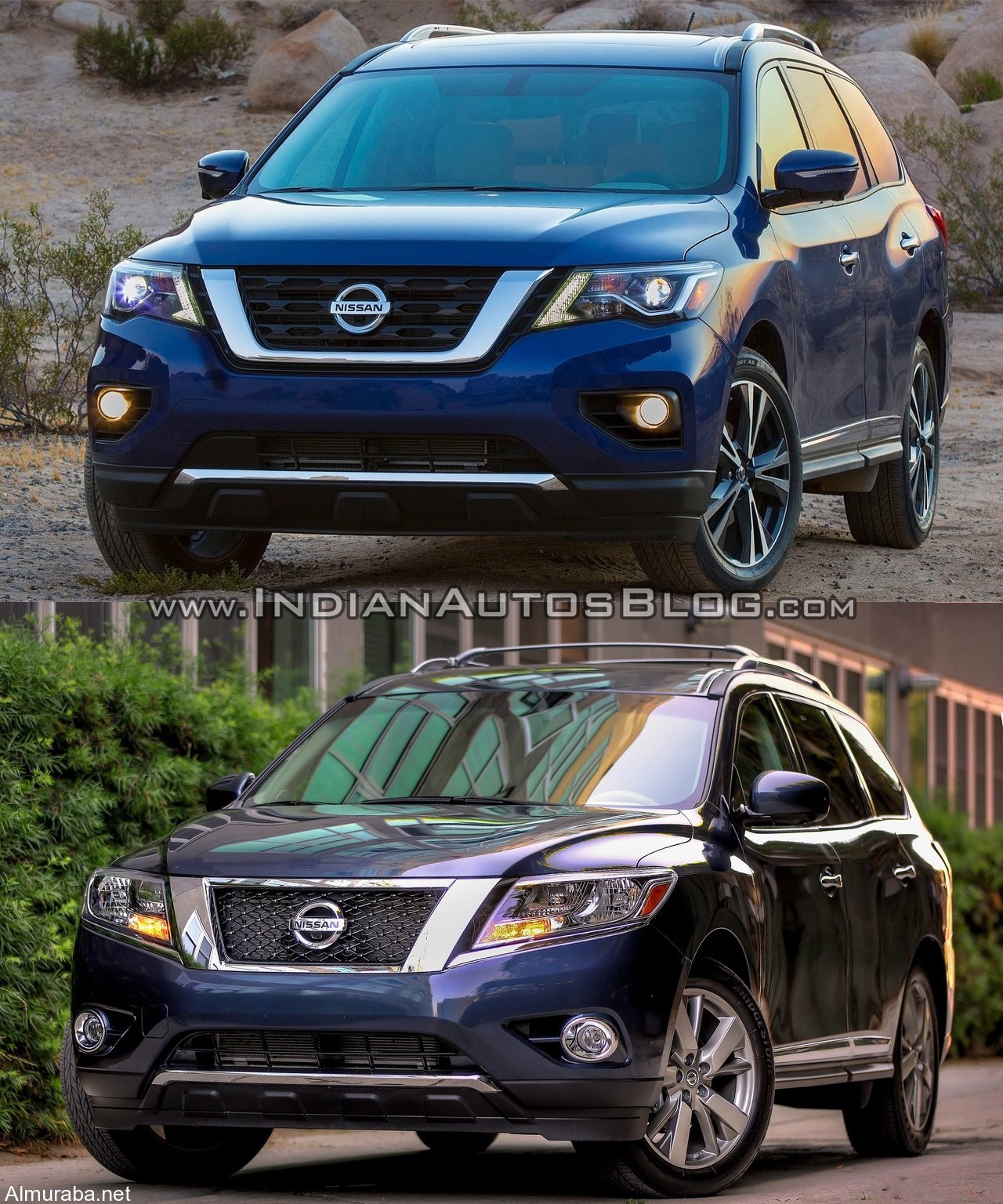 "مقارنة بالصور" بين موديلي "نيسان" باثفايندر 2017 و 2016 Nissan Pathfinder 6