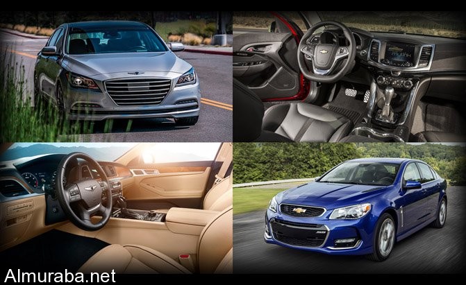 "استطلاع رأي" أيهما تفضلون، "جينيسيس" G80 الجديدة أم "شيفروليه" SS؟ Genesis vs. Chevrolet 3