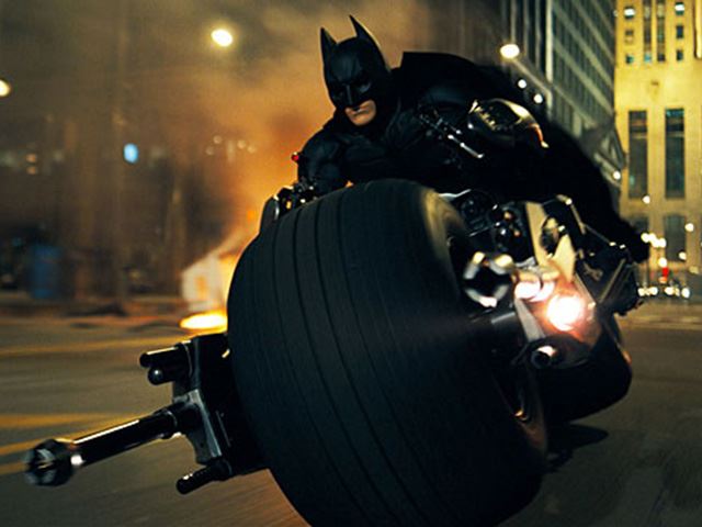 Batman on his Bat-Pod in Warner Bros. Pictures’ and Legendary Pictures’ action drama “The Dark Knight,” distributed by Warner Bros. Pictures and starring Christian Bale, Michael Caine, Heath Ledger, Gary Oldman, Aaron Eckhart, Maggie Gyllenhaal and Morgan Freeman. PHOTOGRAPHS TO BE USED SOLELY FOR ADVERTISING, PROMOTION, PUBLICITY OR REVIEWS OF THIS SPECIFIC MOTION PICTURE AND TO REMAIN THE PROPERTY OF THE STUDIO. NOT FOR SALE OR REDISTRIBUTION.
