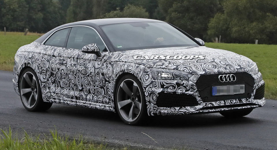 "صور تجسسية" تكشف عن معالم أودى RS5 كوبيه الجديدة كليًا أثناء اختبارها Audi RS5 2018 7