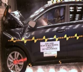 ”فيديو” شاهد اختبار تصادم لسيارة كيا سبورتج 2017