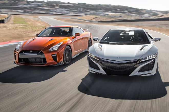 “بالصور” مقارنة بين “نيسان” جي تي آر و”أكيورا” NSX الخارقتين Nissan vs. Acura