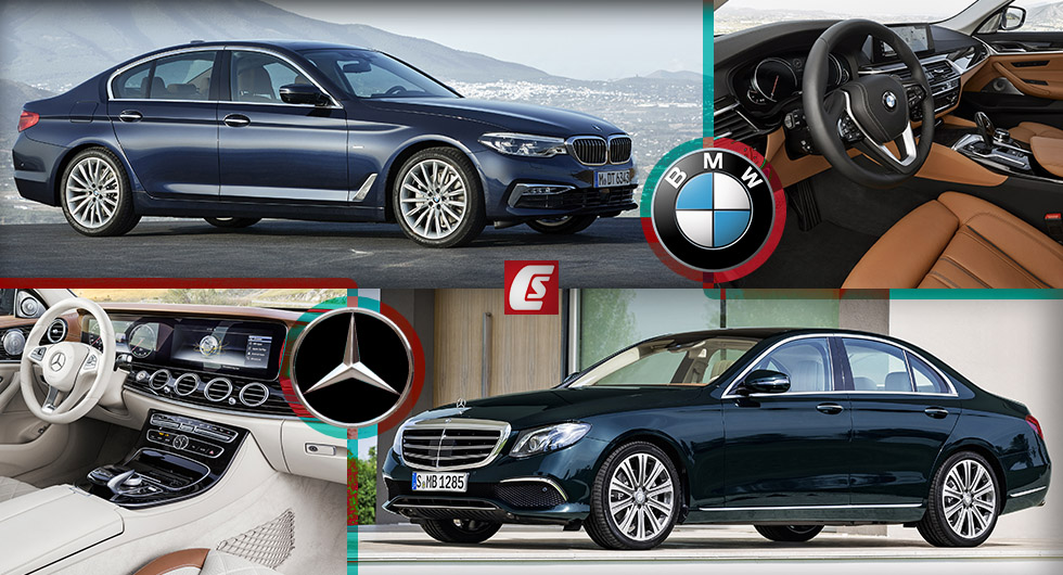“مقارنة بالصور” بين “بي إم دبليو” الفئة الخامسة الجديدة و”مرسيدس بنز” إي كلاس BMW vs. Mercedes-Benz