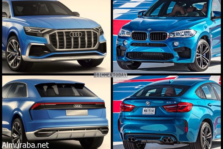 "بالصور" مقارنة بين كونسبت "أودي" Q8 و "بي إم دبليو" Audi Vs. BMW X6 M 4
