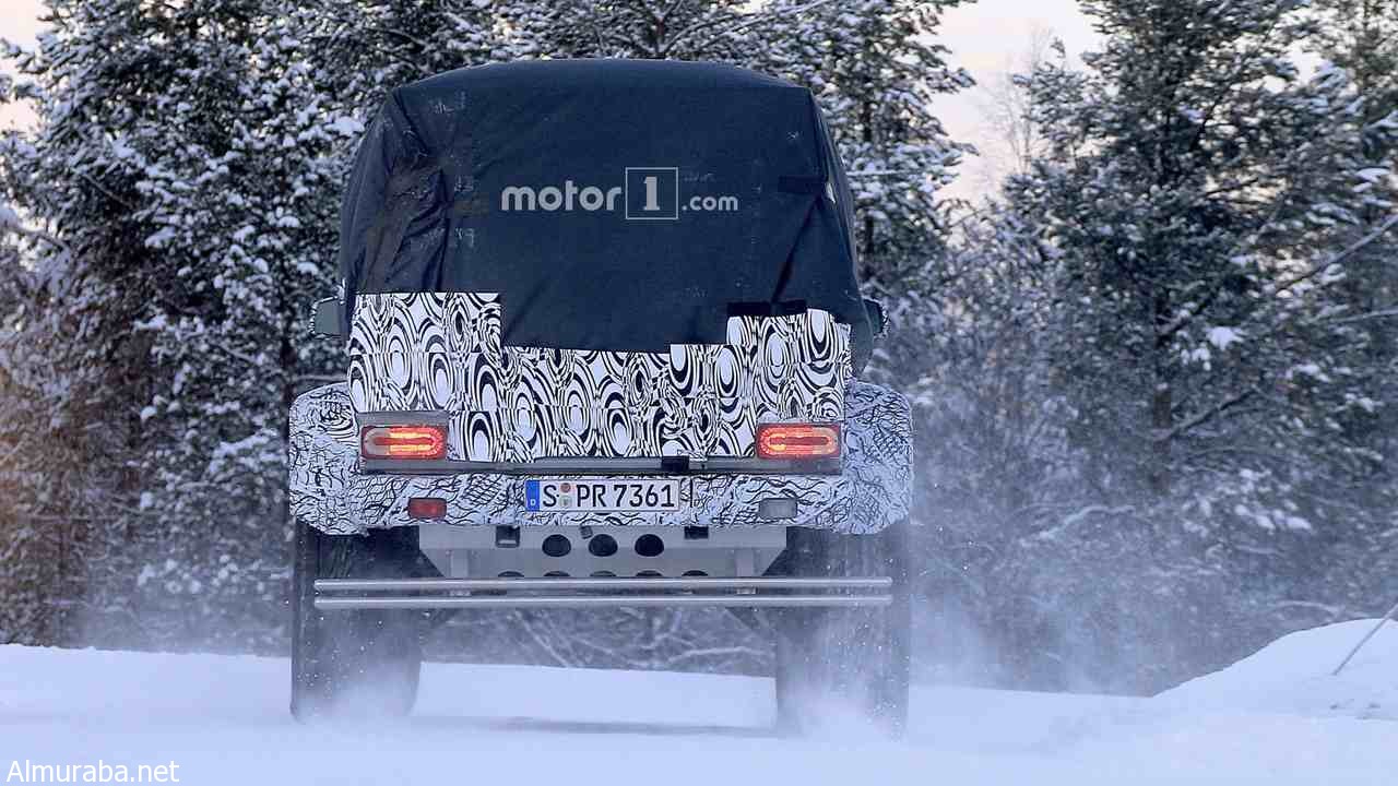 "صور تجسسية" أثناء اختبار "مرسيدس" جي كلاس 2018 يعتقد أنها نسخة بيك أب 4x4² بقُمرة مزدوجة Mercedes G-Class 19