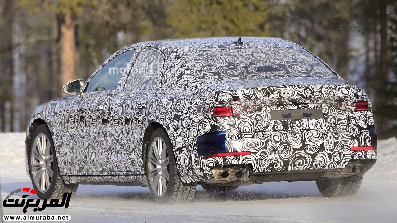 "صور تجسسية" أثناء إجراء الاختبارات الشتوية على نسخة الأداء "أودي" Audi 2019 S8 9
