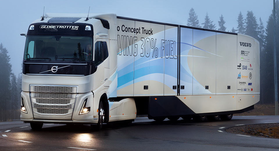 “فولفو” تختبر كونسبت شاحنة بنظام طاقة هجين “صور وفيديو” Volvo Trucks