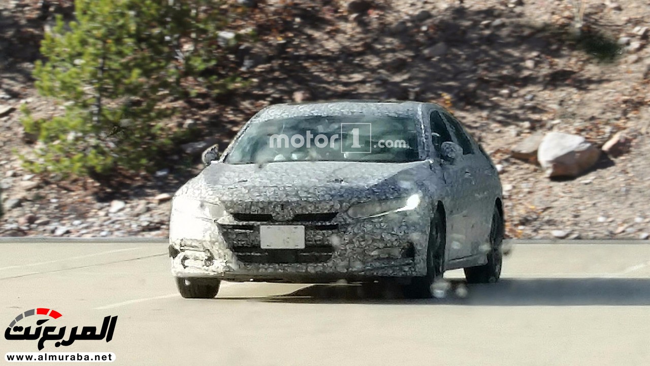 هوندا اكورد 2018 تظهر أثناء اختبارها بالشكل الجديد بتصميم مشابه للسيفيك "صور وتقرير" Honda Accord 24