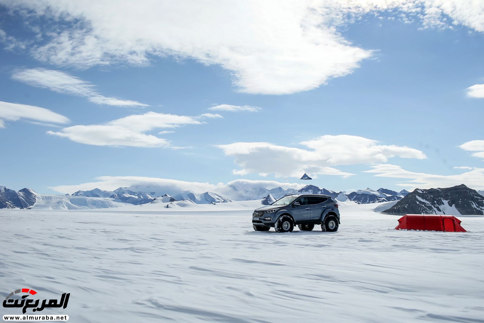 "هيونداي سانتا في" تنجح للمرة الأولى في العالم بإجتياز الكثبان الثلجية في الأنتاركتيكا! 4
