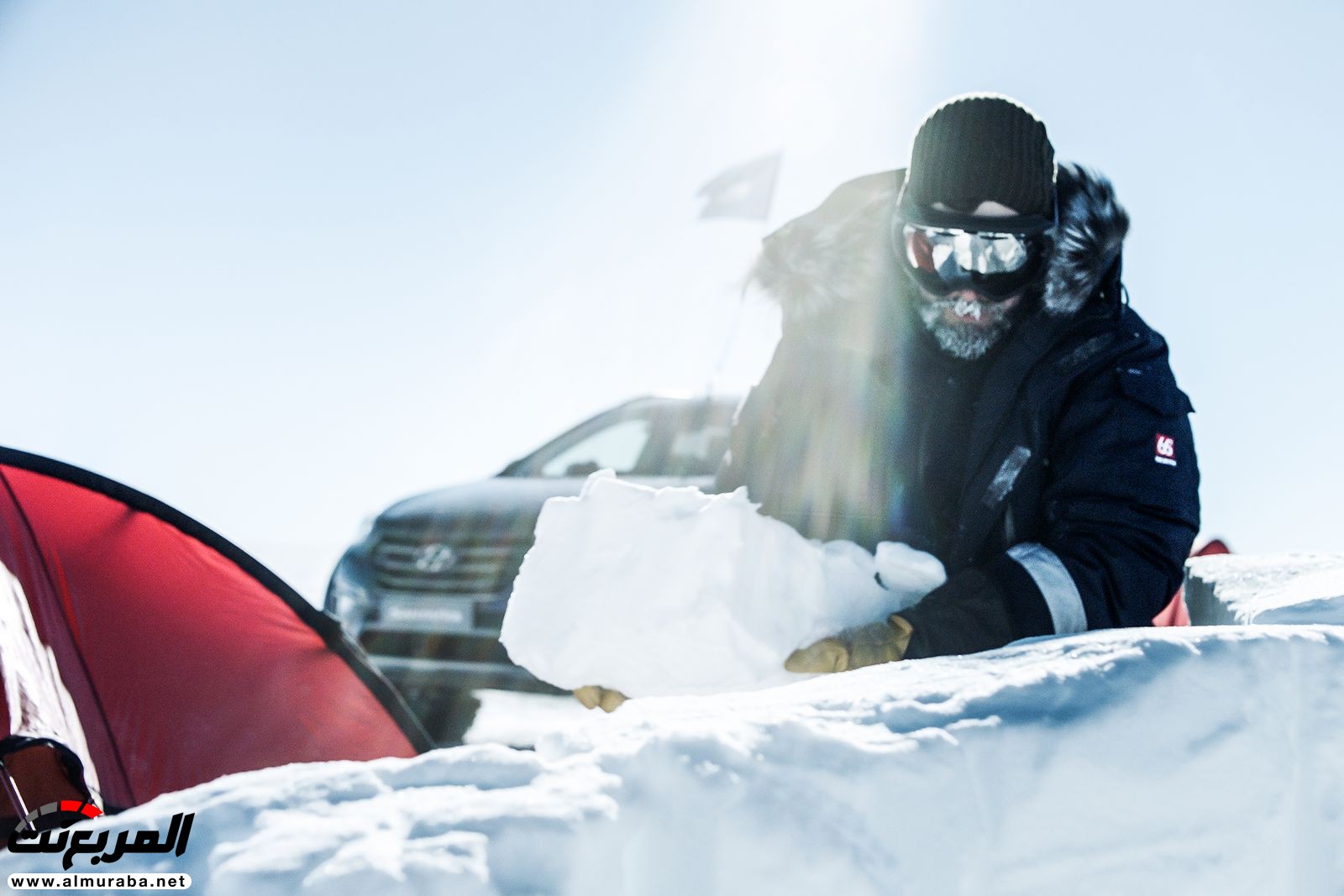 "هيونداي سانتا في" تنجح للمرة الأولى في العالم بإجتياز الكثبان الثلجية في الأنتاركتيكا! 8