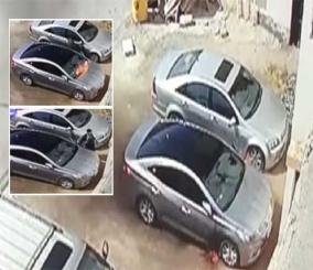 "فيديو" شاهد قيام أحد الأشخاص بإشعال النار في أحد السيارات الفارهة بمحافظة تبوك 1