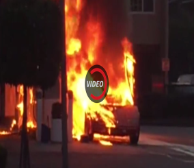 “فيديو” شاهد لامبورغيني كونتاش دمرتها النيران في سان فرانسيسكو