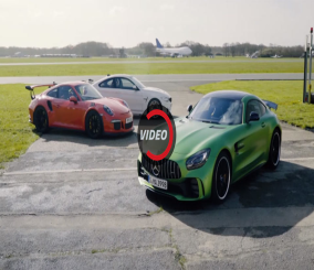 "فيديو" شاهد تحدي بين كل من مرسيدس AMG GT R و بي إم دبليو M4 و بورش 911 GT3 1