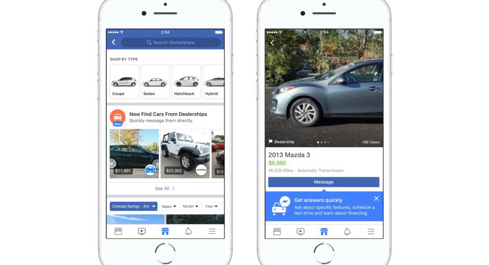 فيسبوك يريد أن يبيع لك سيارتك القادمة 2