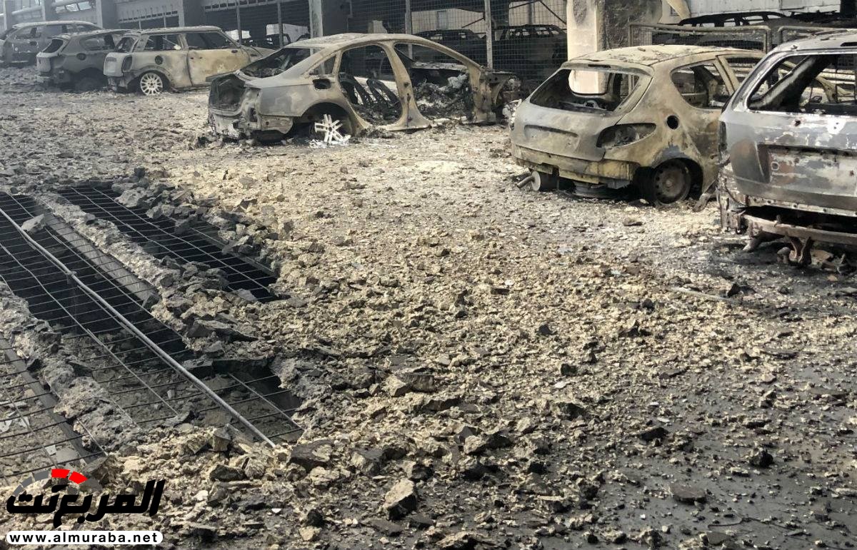 "بالفيديو والصور" 1,400 سيارة دمرت بالكامل بحريق مرآب في ليفربول 9