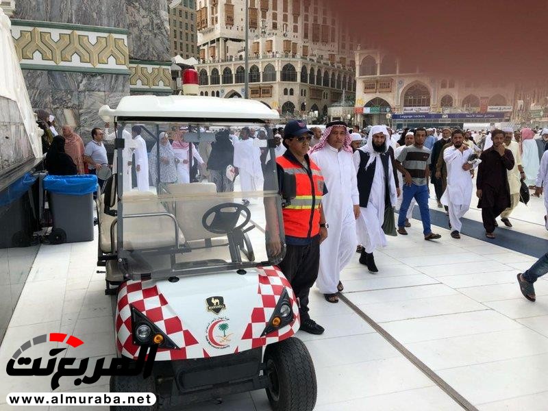 الهلال الأحمر السعودي يدشن عربات “قولف” لنقل المرضى والمصابين من ساحات الحرم المكي 2