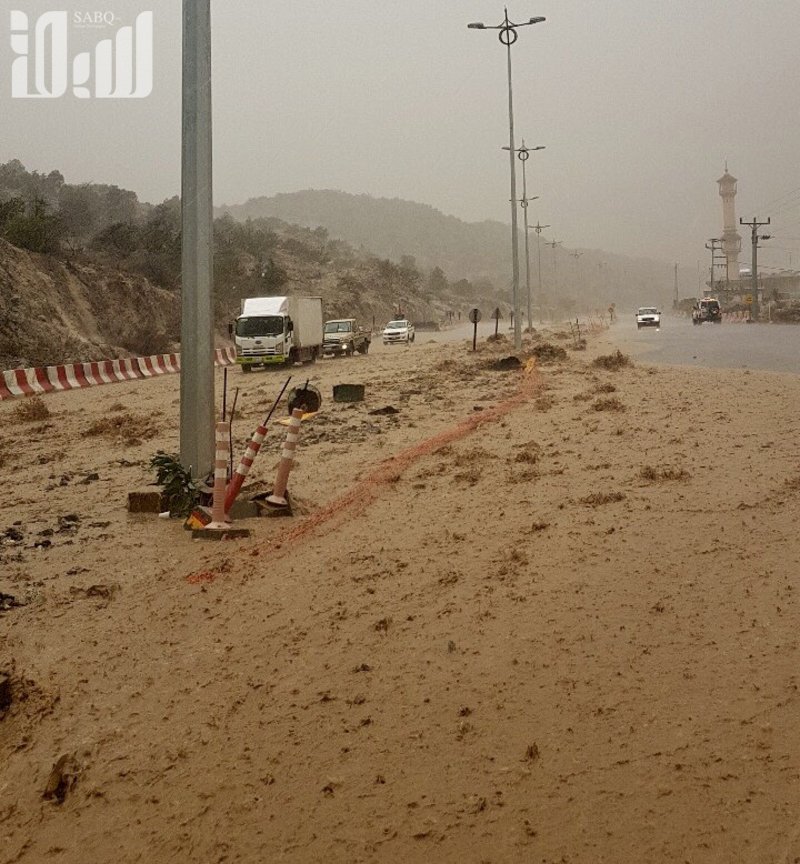 "بالصور" أمطار غزيرة تجرف السيارات وتسيّل الأودية في محافظة بلقرن 4