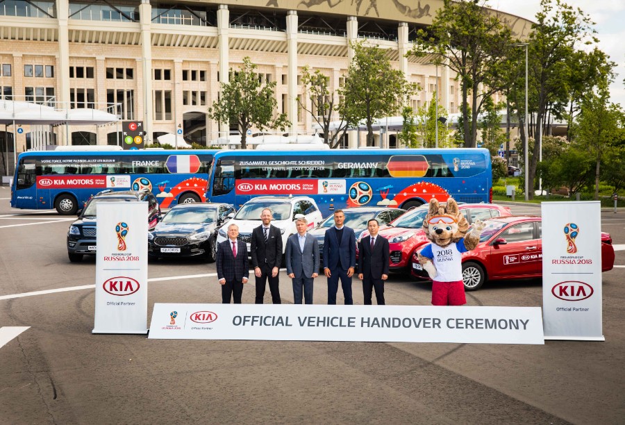 كيا توفر 424 سيارة للاستخدام الرسمي خلال كأس العالم في روسيا 2018