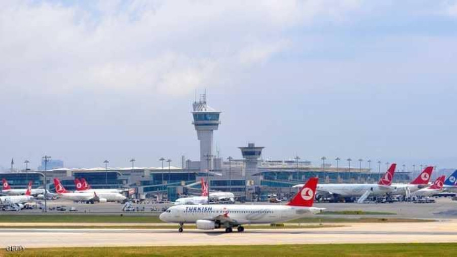 "بالفيديو" اصطدام طائرة مغربية بأخرى تركية في مطار إسطنبول الدولي 1