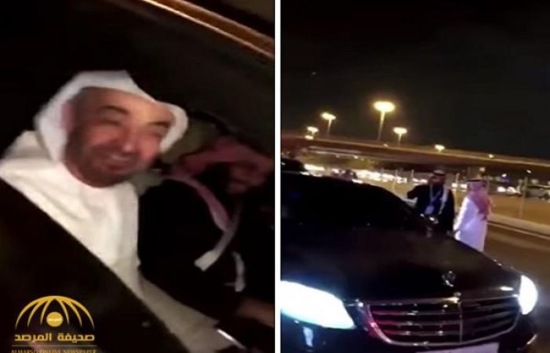 "بالفيديو" ولي العهد يقود سيارته وبجانبه ولي عهد أبوظبي 1
