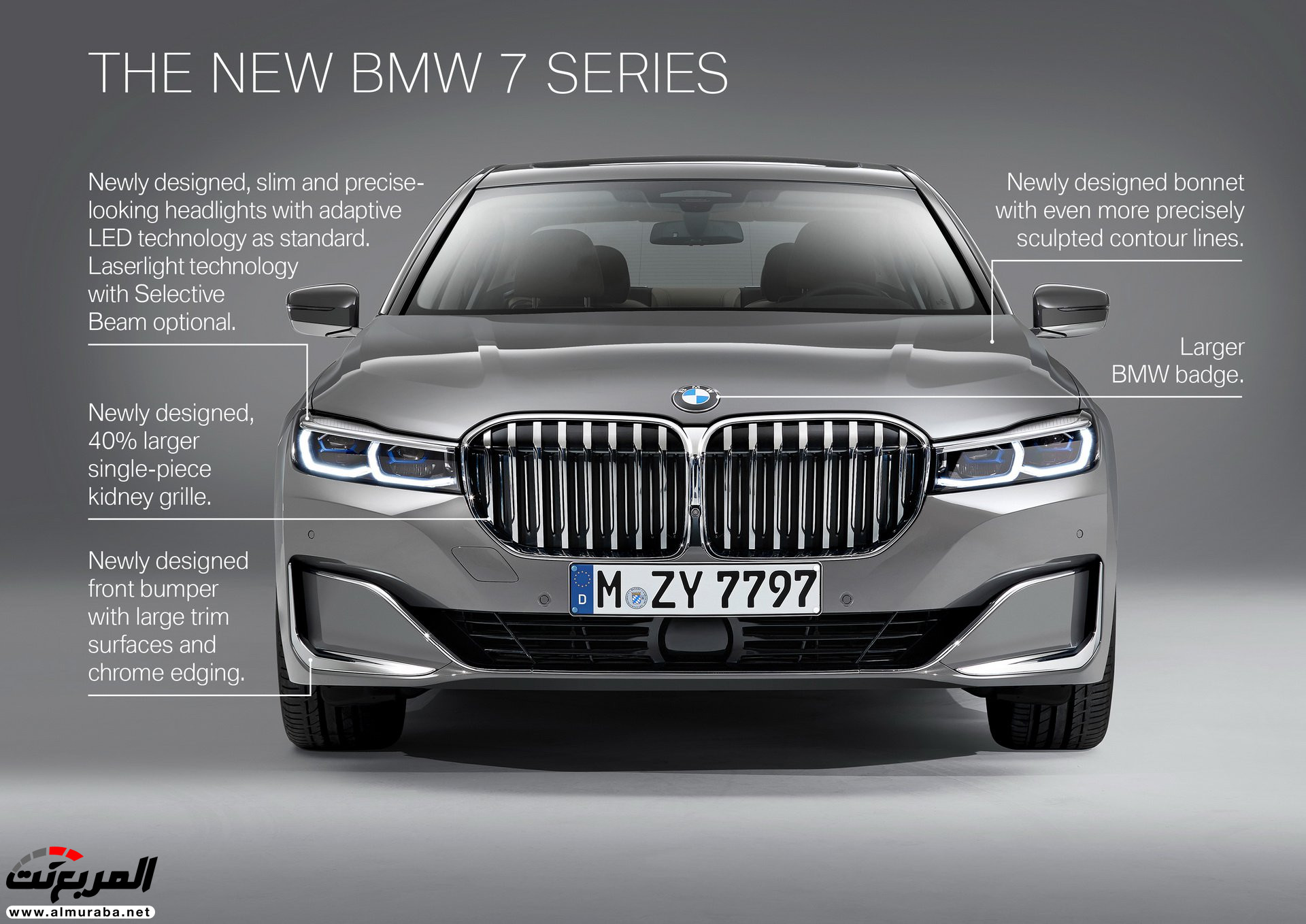 بي ام دبليو الفئة السابعة 2020 المحدثة تكشف نفسها رسمياً "صور ومواصفات" BMW 7 Series 16