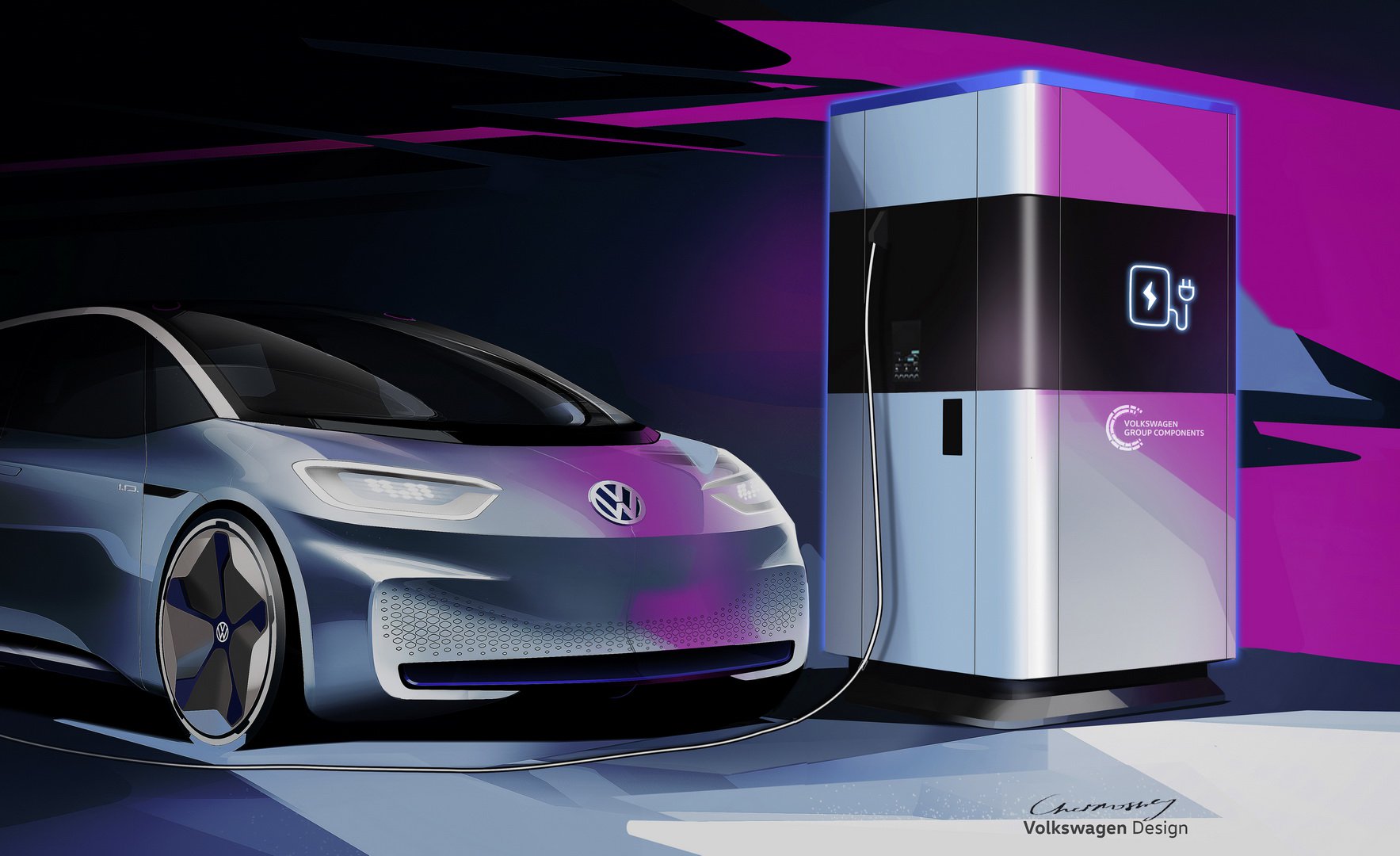 فولكس واجن تصنع بنوك طاقة متنقلة للسيارات الكهربائية